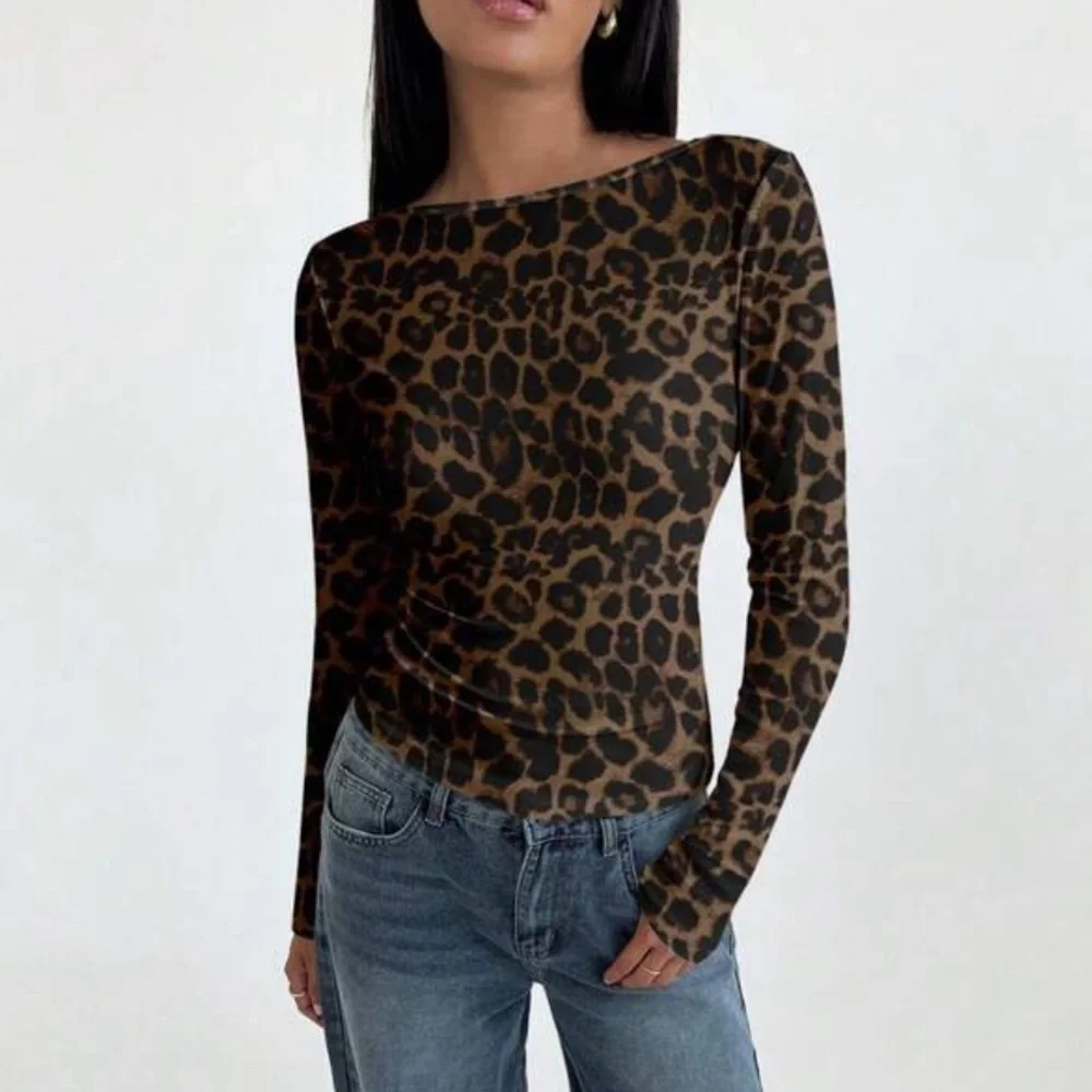 Leopard Print Open Back Top NEW 🏷️